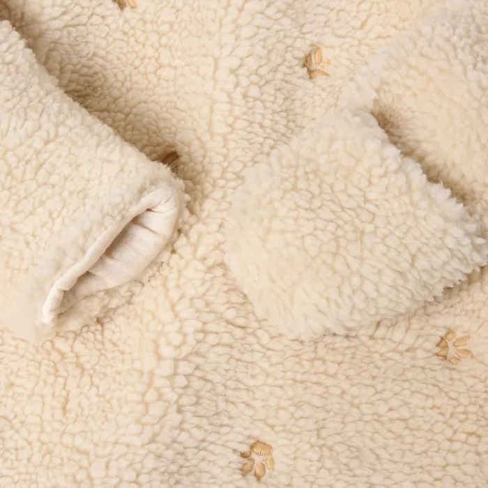 Salopeta captusita din material teddy - Sand Paws - Safari Friends - Little Dutch