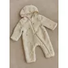 Salopeta captusita din material teddy - Sand Paws - Safari Friends - Little Dutch
