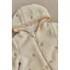 Salopeta captusita din material teddy - Sand Paws - Safari Friends - Little Dutch