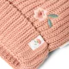 Caciula tricotata din bumbac organic - Safari Friends - Deep Pink - Little Dutch