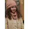 Fular circular tricotat din bumbac organic - Deep Pink - Safari Friends - Little Dutch
