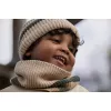 Caciula tricotata din bumbac organic - Safari Friends - Warm Taupe - Little Dutch