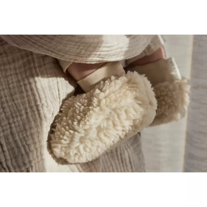 Botosei din material teddy - Sand Flowers - Little Dutch