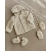 Botosei din material teddy - Sand Flowers - Little Dutch