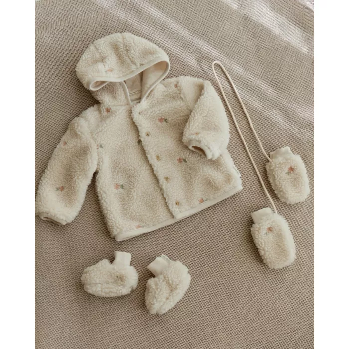Botosei din material teddy - Sand Flowers - Little Dutch