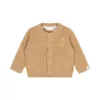 Cardigan din bumbac organic - Safari Friends - Soft Tan - Little Dutch