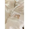 Jacheta reversibila din bumbac organic - Safari Friends - Vanilla melee - Little Dutch