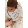 Jacheta reversibila din bumbac organic - Safari Friends - Vanilla melee - Little Dutch