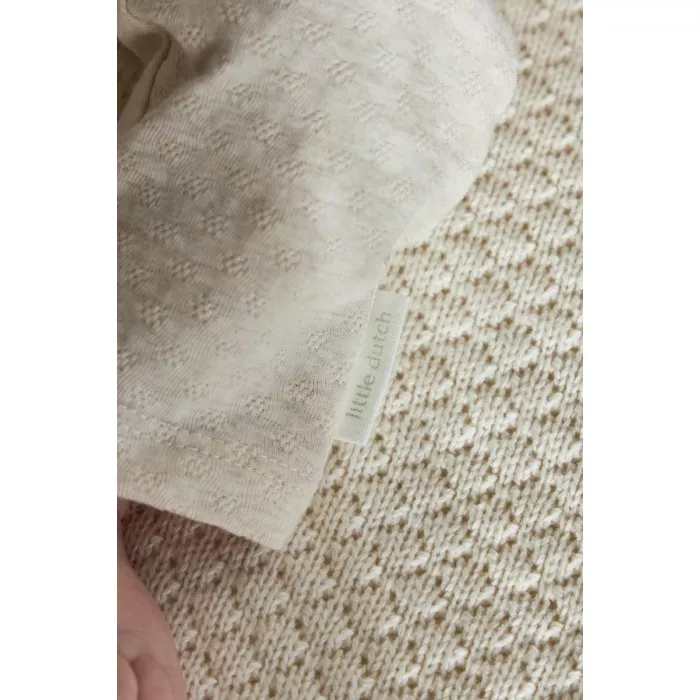Pantaloni din bumbac organic - Safari Friends - Vanilla melee - Little Dutch