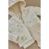 Pantaloni din bumbac organic - Safari Friends - Vanilla melee - Little Dutch