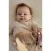 Pantaloni din tricot de bumbac organic - Safari Friends - Soft Tan - Little Dutch