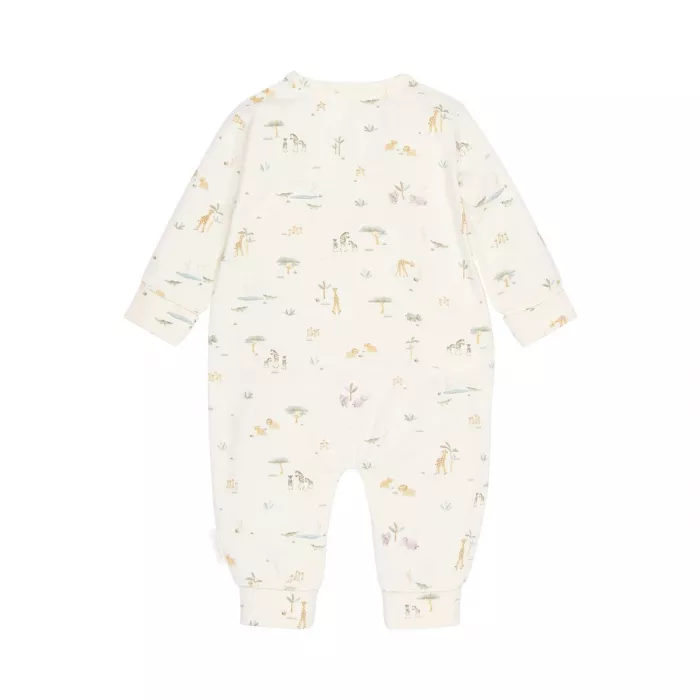 Salopeta din bumbac organic pentru copii - Safari Friends - Little Safari - Little Dutch