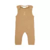 Salopeta pantalon tricotata din bumbac organic - Safari Friends - Soft Tan - Little Dutch