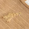 Salopeta pantalon tricotata din bumbac organic - Safari Friends - Soft Tan - Little Dutch