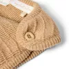 Salopeta pantalon tricotata din bumbac organic - Safari Friends - Soft Tan - Little Dutch