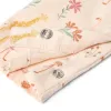 Salopeta din bumbac organic - Safari Flamingo - Pastel Rose - Little Dutch