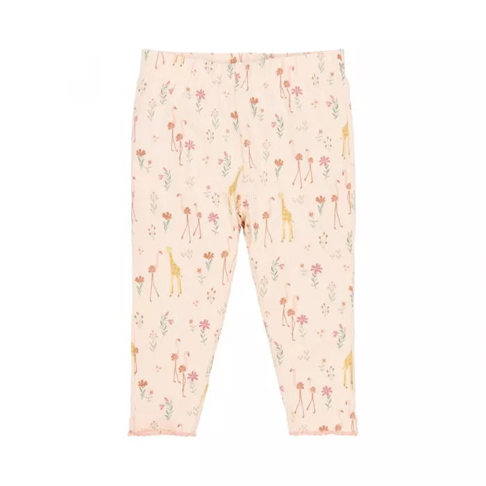 Pijama din bumbac organic - Safari Flamingo - Deep pink - Little Dutch