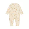 Pijama salopeta din bumbac organic - Safari Lion - Vanilla melee - Little Dutch