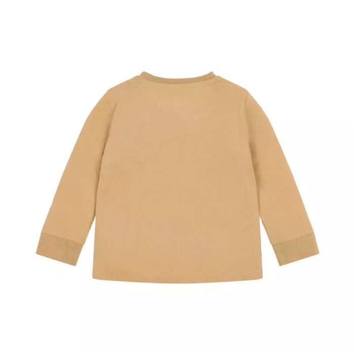 Pijama din bumbac organic - Safari Lion - Soft Tan - Little Dutch