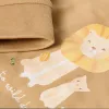Pijama din bumbac organic - Safari Lion - Soft Tan - Little Dutch