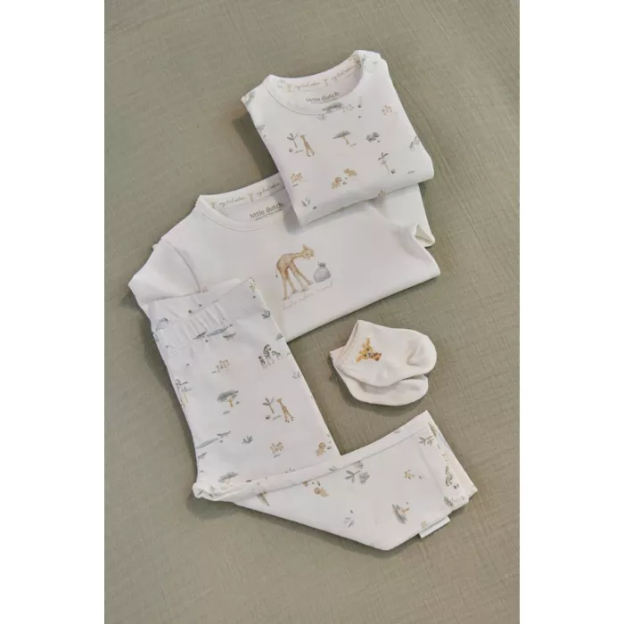 Sosete - set 3 perechi - Multi - Safari Friends - Little Dutch