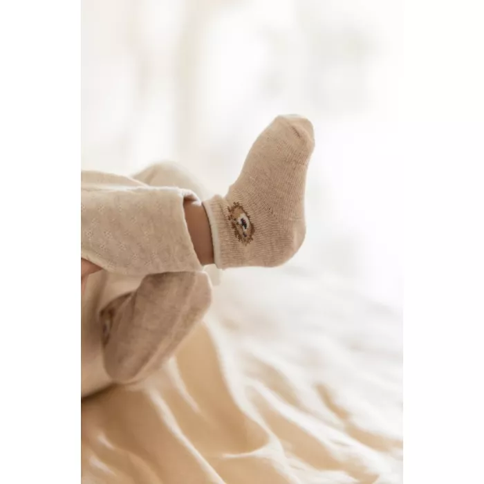 Sosete - set 3 perechi - Multi - Safari Friends - Little Dutch
