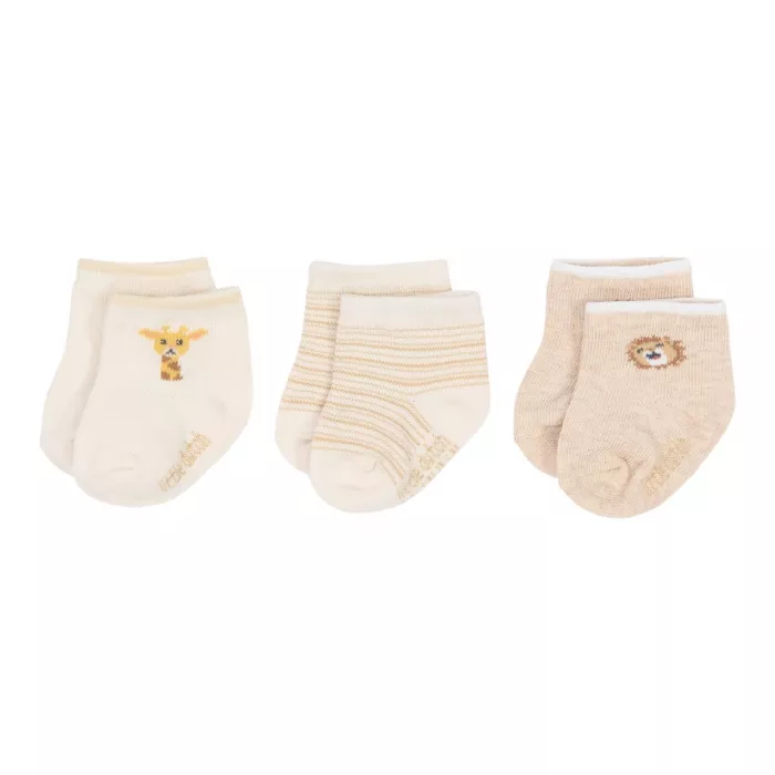 Sosete - set 3 perechi - Multi - Safari Friends - Little Dutch