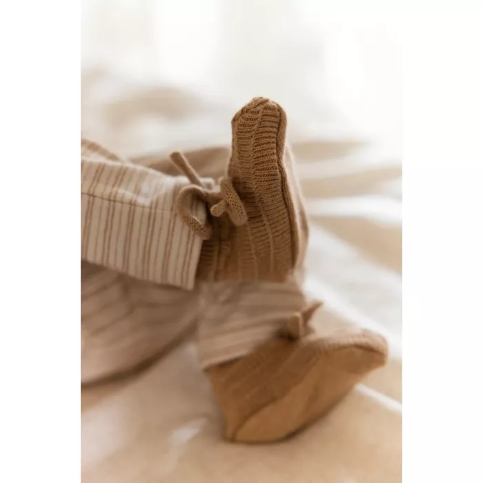 Botosei din bumbac organic - Safari Friends - Soft Tan - Little Dutch