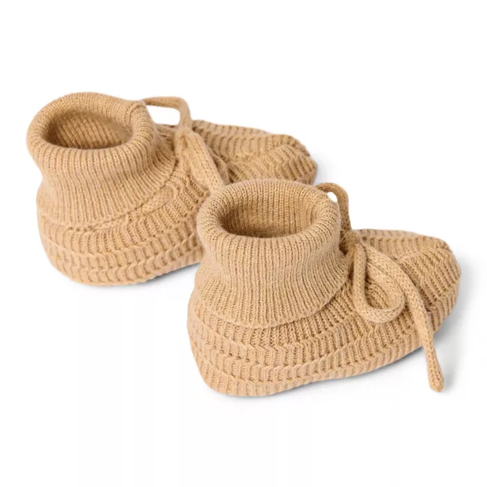 Botosei din bumbac organic - Safari Friends - Soft Tan - Little Dutch