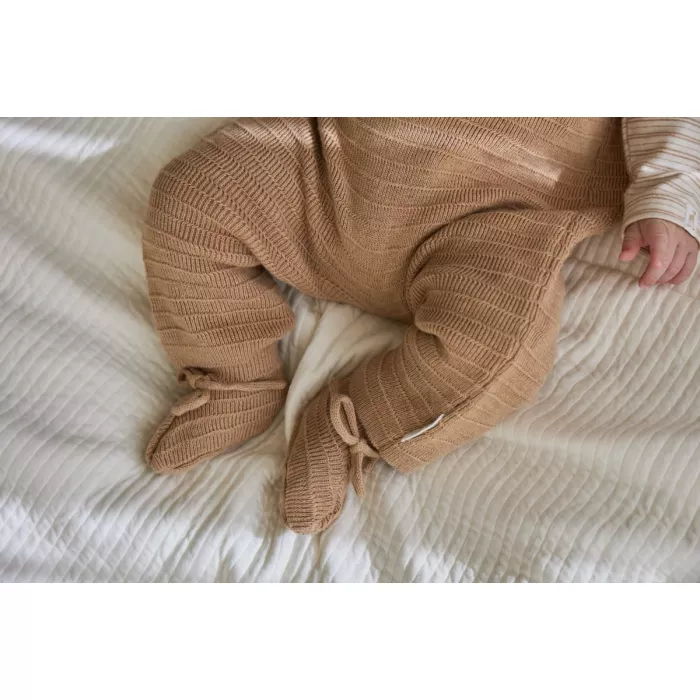 Botosei din bumbac organic - Safari Friends - Soft Tan - Little Dutch