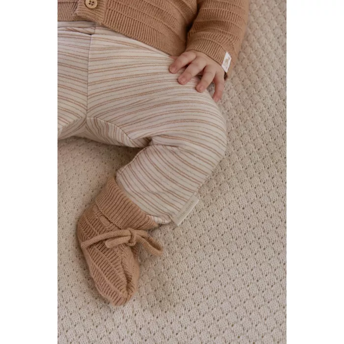 Botosei din bumbac organic - Safari Friends - Soft Tan - Little Dutch