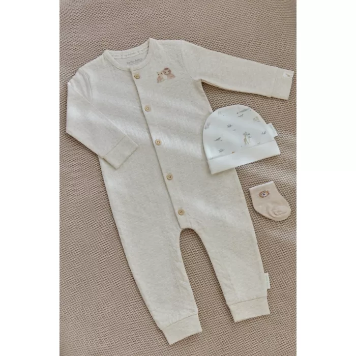 Caciulita din bumbac organic - Safari Friends - Little Safari - Little Dutch