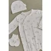 Caciulita din bumbac organic - Safari Friends - Little Safari - Little Dutch