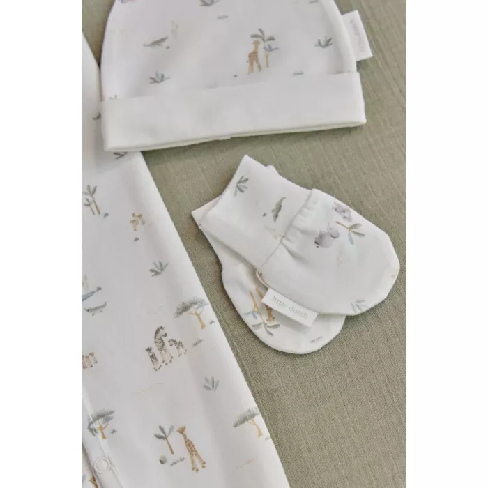 Manusi din bumbac organic pentru bebelusi - Safari Friends - Little Safari - Little Dutch