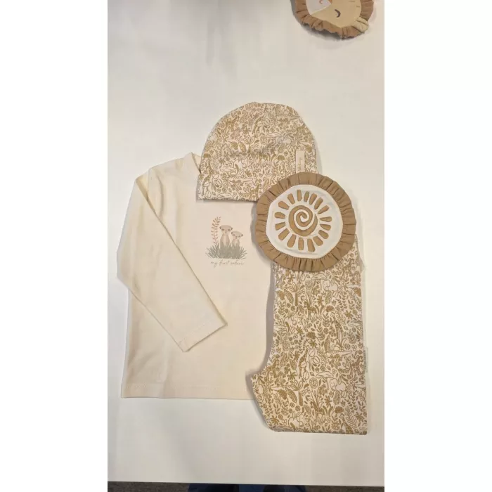 Set cadou pentru bebelusi - Beige - Safari Friends - Little Dutch
