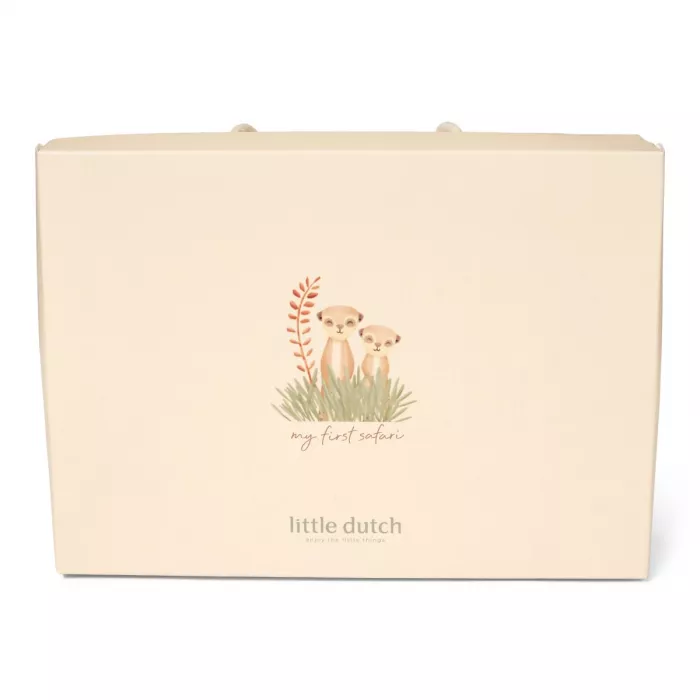 Set cadou pentru bebelusi - Beige - Safari Friends - Little Dutch