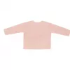 Cardigan tricotat petrecut din mix de lana pentru bebelusi - Soft Pink - Vintage Little Flowers - Little Dutch