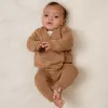 Cardigan tricotat petrecut din mix de lana pentru bebelusi - Brown - Little Dutch Cardigan tricotat petrecut din mix de lana pentru bebelusi - Brown - Little Dutch