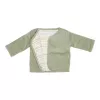 Jacheta din bumbac organic cu 2 fete - Vintage Sunny Stripes/Green - Little Dutch