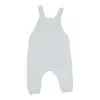 Salopeta tricotata din mix de lana pentru bebelusi Soft Blue - Vintage Sunny Stripes - Little Dutch