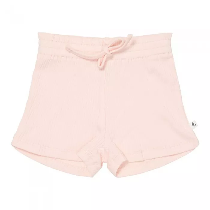 Pantaloni scurti cu volanase din bumbac organic - Pink - Little Dutch