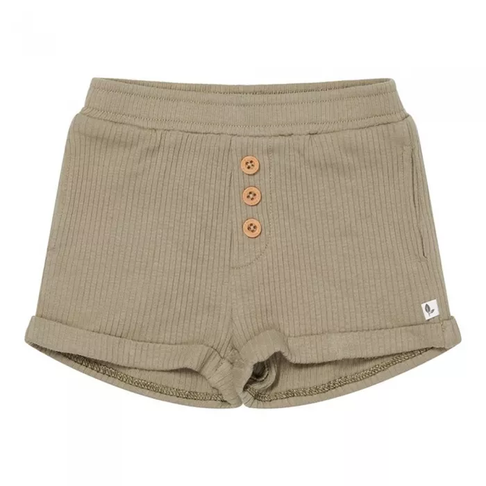 Pantaloni scurti din bumbac organic - Olive - Little Dutch