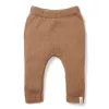Pantaloni tricotati din mix de lana pentru bebelusi - Brown - Little Dutch Pantaloni tricotati din mix de lana pentru bebelusi - Brown - Little Dutch