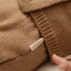 Pantaloni tricotati din mix de lana pentru bebelusi - Brown - Little Dutch Pantaloni tricotati din mix de lana pentru bebelusi - Brown - Little Dutch