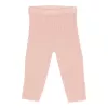 Pantaloni tricotati din mix de lana - Soft Pink - Vintage Little Flower - Little Dutch