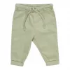 Pantaloni din catifea de bumbac organic - Green - Vintage Sunny Stripes - Little Dutch