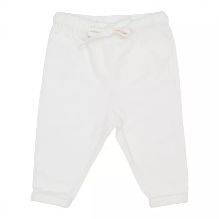 Pantaloni din catifea de bumbac organic - Soft White - Vintage Sunny Stripes - Little Dutch