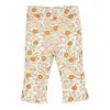 Pantaloni din bumbac organic evazati - Vintage Little Flowers - Little Dutch