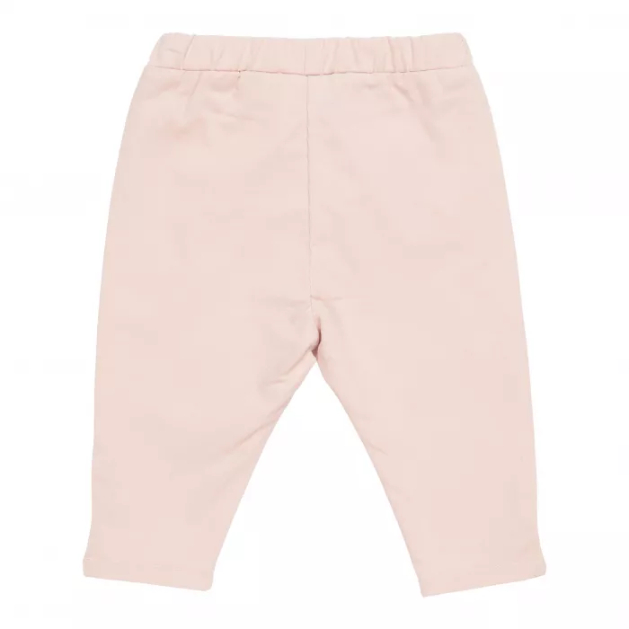 Pantaloni din catifea de bumbac organic - Soft Pink - Vintage Little Flowers -Little Dutch