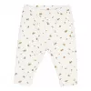 Pantaloni din catifea de bumbac organic - White Blossom - Little Dutch